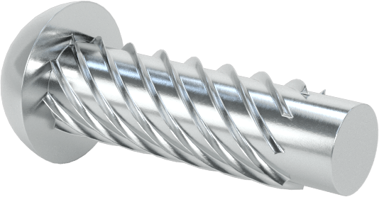 Çinko Kaplı Çelik Vida Çivileri, Metal için, Plastik ve Kontrplak, 2 Numaralı, 5/16" Uzunluk
