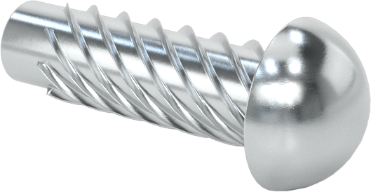 Çinko Kaplı Çelik Vida Çivileri, Metal için, Plastik ve Kontrplak, 2 Numaralı, 5/16" Uzunluk