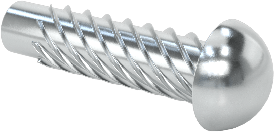 Çinko Kaplı Çelik Vida Çivileri, Metal için, Plastik ve Kontrplak, 2 Numaralı, 3/8" Uzunluk