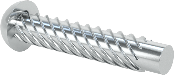 Çinko Kaplı Çelik Vida Çivileri, Metal için, Plastik ve Kontrplak, 2 Numaralı, 1/2" Uzunluk