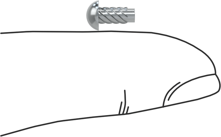 Çinko Kaplı Çelik Vida Çivileri, Metal için, Plastik ve Kontrplak, 4 Boyut, 1/4" Uzunluk