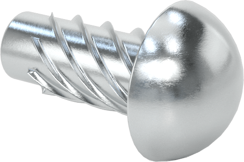 Çinko Kaplı Çelik Vida Çivileri, Metal için, Plastik ve Kontrplak, 4 Boyut, 1/4" Uzunluk
