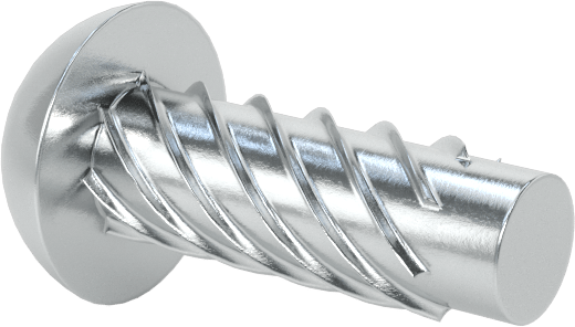 Çinko Kaplı Çelik Vida Çivileri, Metal için, Plastik ve Kontrplak, 4 Boyut, 5/16" Uzunluk
