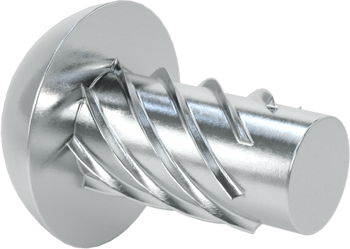 Çinko Kaplı Çelik Vida Çivileri, Metal için, Plastik ve Kontrplak, Boyut 6, 1/4" Uzunluk