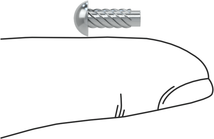 Çinko Kaplı Çelik Vida Çivileri, Metal için, Plastik ve Kontrplak, Boyut 6, 3/8" Uzunluk