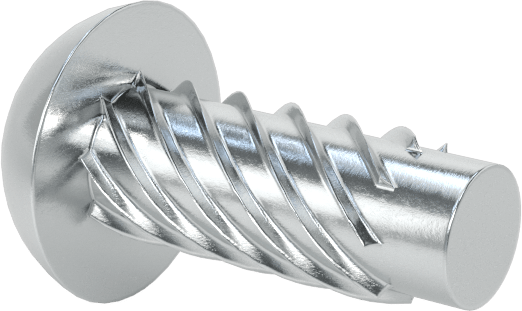 Çinko Kaplı Çelik Vida Çivileri, Metal için, Plastik ve Kontrplak, Boyut 7, 3/8" Uzunluk