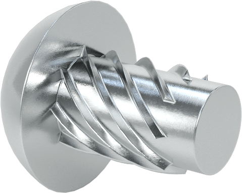 Çinko Kaplı Çelik Vida Çivileri, Metal için, Plastik ve Kontrplak, Boyut 8, 1/4" Uzunluk