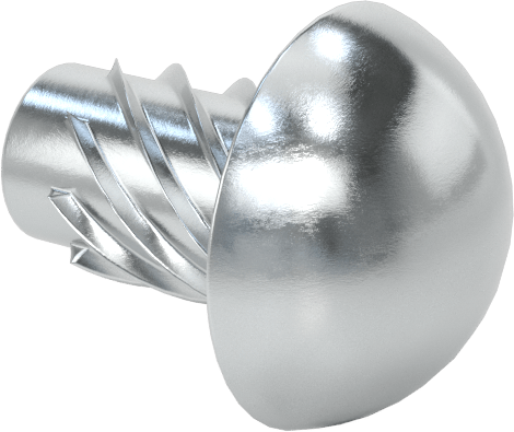 Çinko Kaplı Çelik Vida Çivileri, Metal için, Plastik ve Kontrplak, Boyut 8, 1/4" Uzunluk