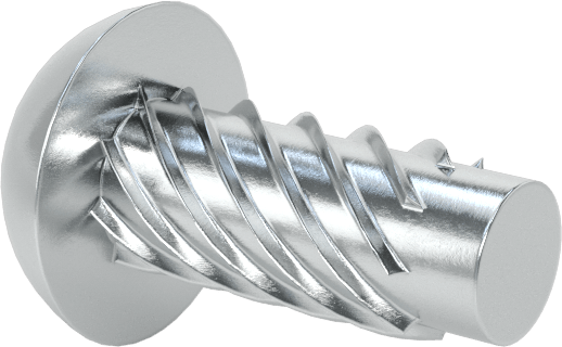 Çinko Kaplı Çelik Vida Çivileri, Metal için, Plastik ve Kontrplak, Boyut 8, 3/8" Uzunluk