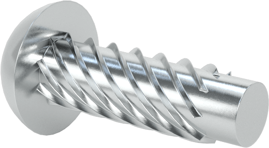 Çinko Kaplı Çelik Vida Çivileri, Metal için, Plastik ve Kontrplak, Boyut 8, 1/2" Uzunluk