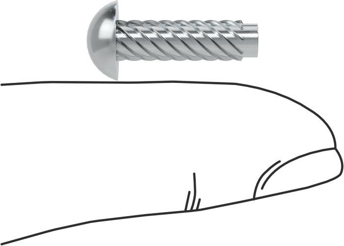 Çinko Kaplı Çelik Vida Çivileri, Metal için, Plastik ve Kontrplak, Boyut 8, 5/8" Uzunluk