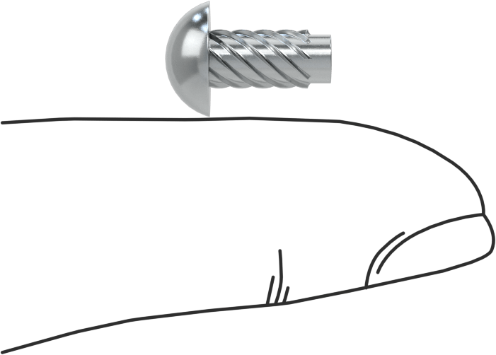 Çinko Kaplı Çelik Vida Çivileri, Metal için, Plastik ve Kontrplak, Boyut 10, 3/8" Uzunluk