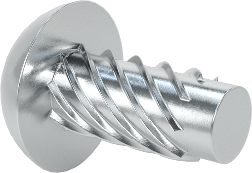 Çinko Kaplı Çelik Vida Çivileri, Metal için, Plastik ve Kontrplak, Boyut 10, 3/8" Uzunluk