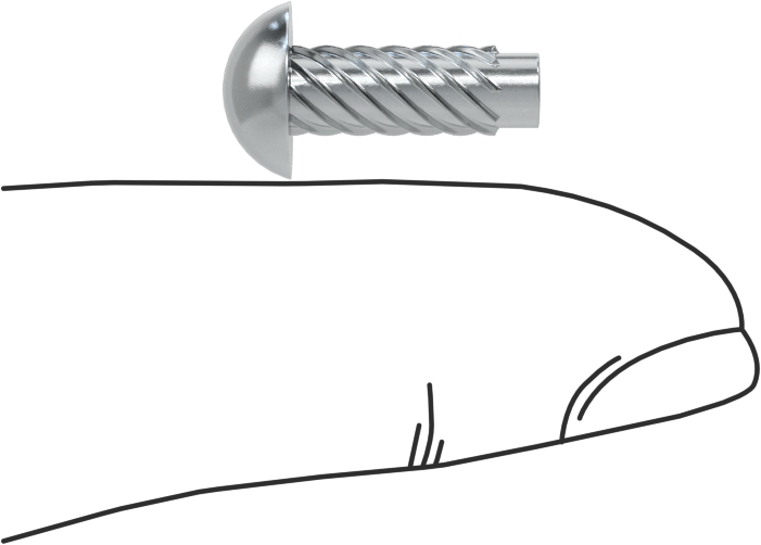 Çinko Kaplı Çelik Vida Çivileri, Metal için, Plastik ve Kontrplak, Boyut 10, 1/2" Uzunluk