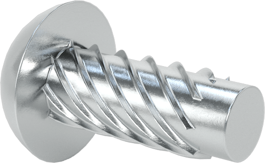 Çinko Kaplı Çelik Vida Çivileri, Metal için, Plastik ve Kontrplak, 12 Boyut, 1/2" Uzunluk