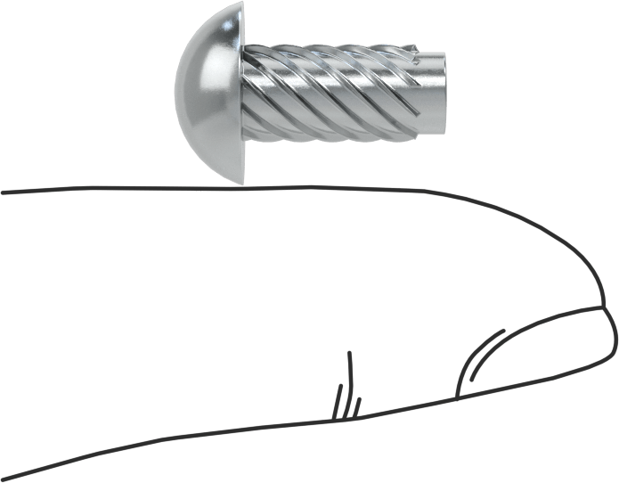 Çinko Kaplı Çelik Vida Çivileri, Metal için, Plastik ve Kontrplak, Boyut 14, 1/2" Uzunluk