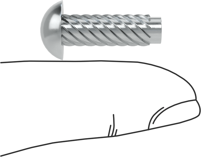 Çinko Kaplı Çelik Vida Çivileri, Metal için, Plastik ve Kontrplak, Boyut 14, 3/4" Uzunluk