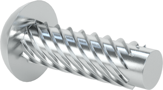 Çinko Kaplı Çelik Vida Çivileri, Metal için, Plastik ve Kontrplak, Boyut 14, 3/4" Uzunluk