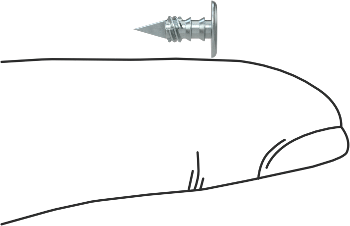 Sac Metal için Vida Çivileri, 3/8" Uzunluk, 12 Gauge