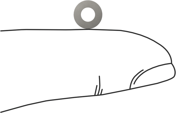 Sert Fiber Pullar, 4 Numaralı Vida için, 0.125" ID, 0.250" OD, 0,014“-0,016” Kalınlık