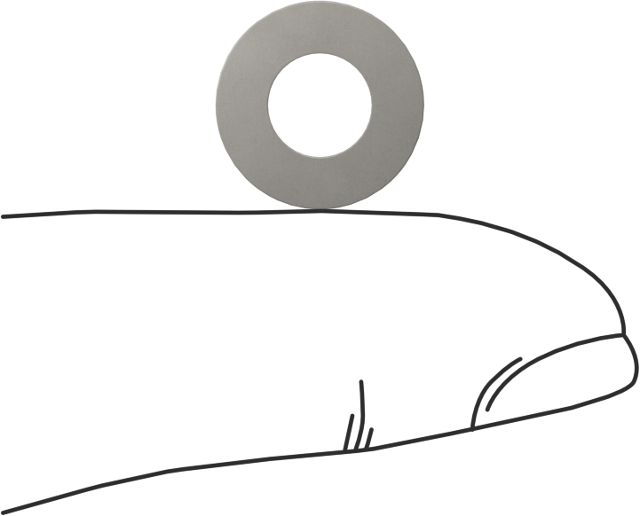 Sert Fiber Pullar, 1/4" Vida Boyutu için, 0.25" ID, 0.5" OD, 0,014 inç ila 0,016 inç Kalınlık