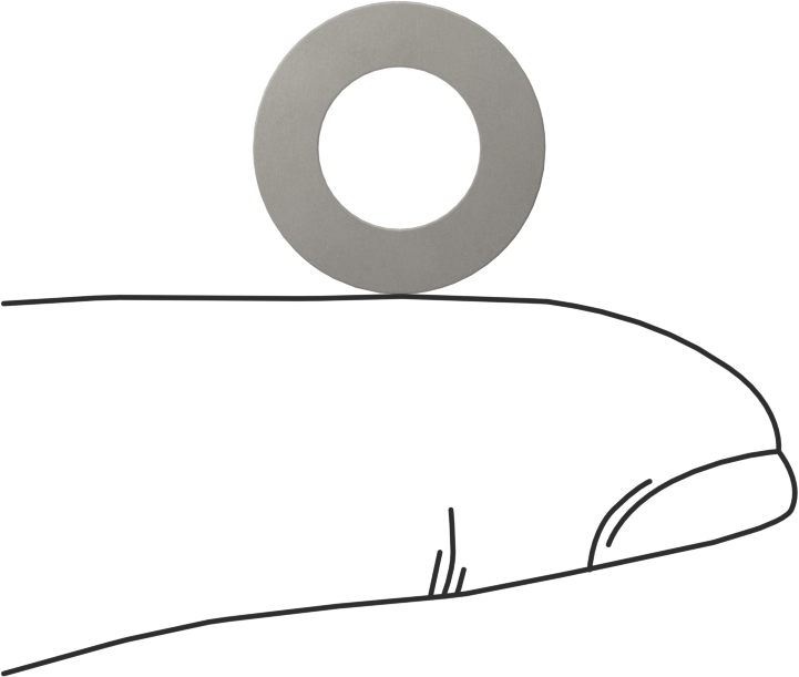 Sert Fiber Pullar, 5/16" Vida için, 0.312" ID, 0.562" OD, 0,014“-0,016” Kalınlık