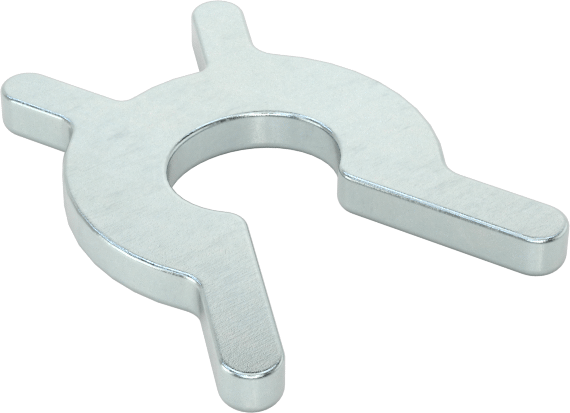 Sıkmalı Dış Tutma Halkaları, 1/4“- 9/32” Dış Çap için, Çinko Kaplı 1008 Karbon Çelik