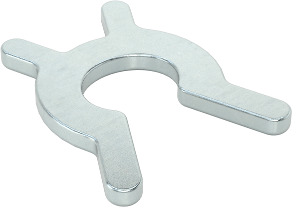 Sıkmalı Dış Tutma Halkaları, 3/8“- 13/32” Dış Çap için, Çinko Kaplı 1008 Karbon Çelik