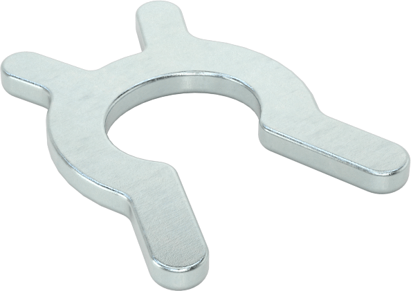 Sıkmalı Dış Tutma Halkaları, 1/2“- 17/32” Dış Çap için, Çinko Kaplı 1008 Karbon Çelik