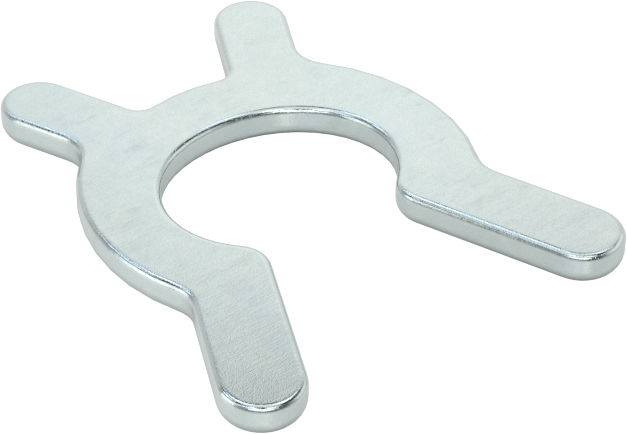 Sıkmalı Dış Tutma Halkaları, 3/4“- 25/32” Dış Çap için, Çinko Kaplı 1008 Karbon Çelik