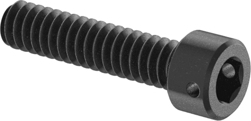 Alaşımlı Çelik Tel Kilitlenebilir Soket Başlı Vida, 4-40 Diş Boyutu, 1/2" Uzunluk