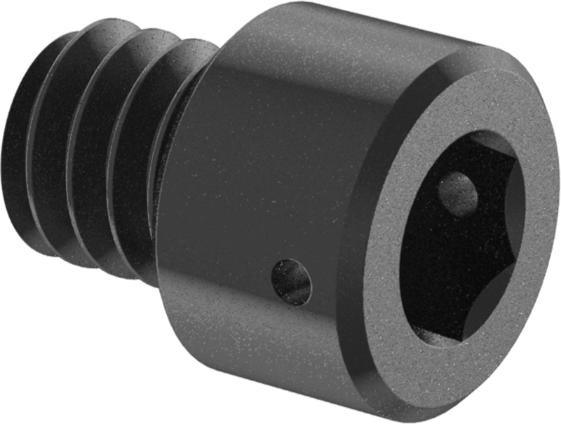Alaşımlı Çelik Tel Kilitlenebilir Soket Başlı Vida, 1/4"-20 Diş Boyutu, 1/4" Uzunluk