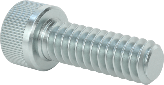 Çinko Kaplamalı Alaşımlı Çelik Soket Başlı Vida, 2-56 Diş Boyutu, 1/4" Uzunluk