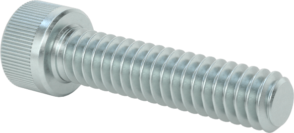 Çinko Kaplamalı Alaşımlı Çelik Soket Başlı Vida, 2-56 Diş Boyutu, 3/8" Uzunluk
