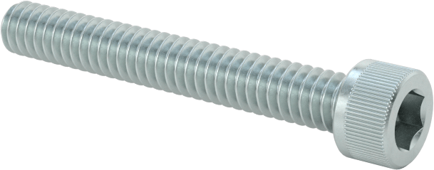 Çinko Kaplamalı Alaşımlı Çelik Soket Başlı Vida, 2-56 Diş Boyutu, 5/8" Uzunluk