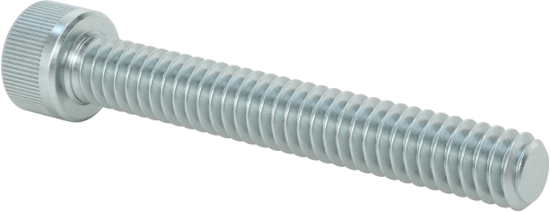 Çinko Kaplamalı Alaşımlı Çelik Soket Başlı Vida, 2-56 Diş Boyutu, 5/8" Uzunluk