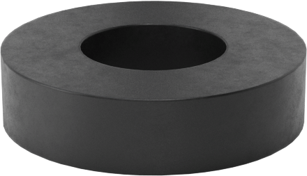 Hava Koşullarına Dayanıklı EPDM Kauçuk Sızdırmazlık Pulları, 6 numaralı vida boyutu için, 0.120" ID, 0.250" OD, Siyah