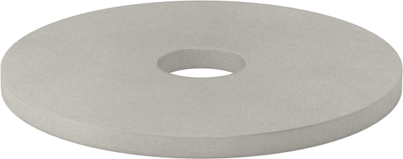 Sert Fiber Pullar, 1/2" Vida Boyutu için, 0.500" ID, 2.250" OD
