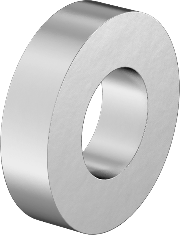 316 Paslanmaz Çelik Dişsiz Ara Parça, 1/2" OD, 1/8" Uzunluk