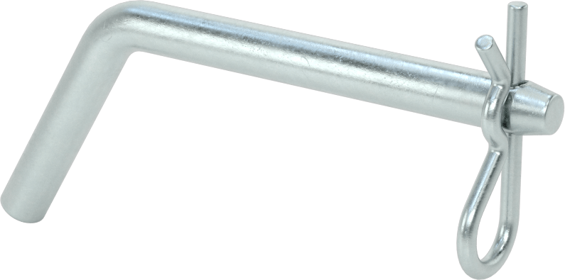 Çinko Kaplı Karbon Çelik Eğri Başlı Çatal Pim, Çatal Pimli, 5/16" Çap, 2-1/2" Kullanılabilir Uzunluk