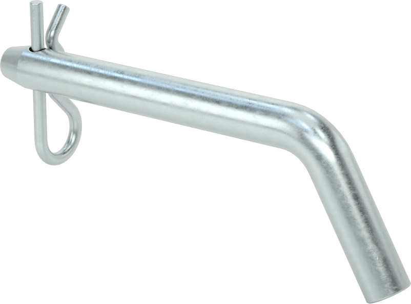 Çinko Kaplı Karbon Çelik Eğri Başlı Çatal Pim, Çatal Pimli, 3/8" Çap, 2-1/2" Kullanılabilir Uzunluk