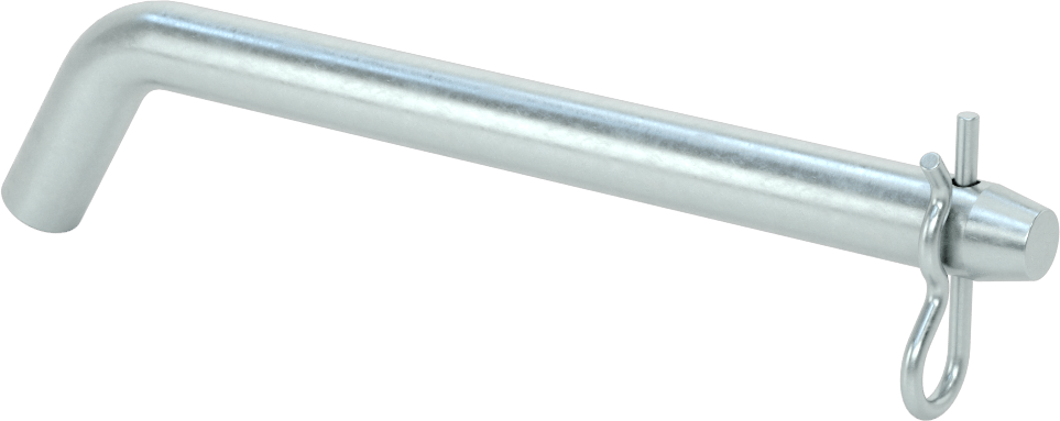Çinko Kaplı Karbon Çelik Eğri Başlı Çatal Pim, Çatal Pimli, 1/2" Çap, 5 inç Kullanılabilir Uzunluk