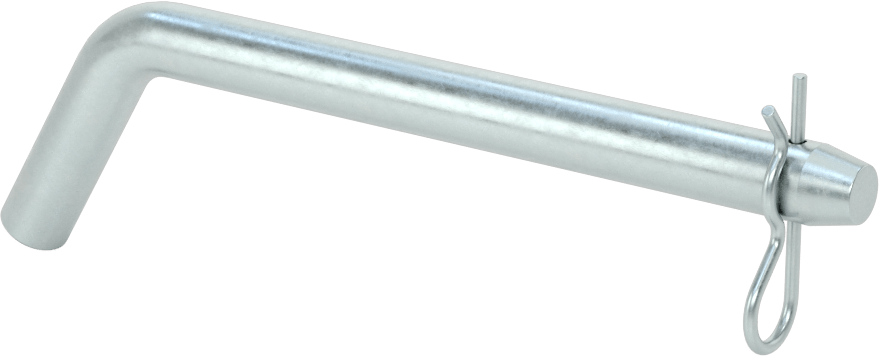 Çinko Kaplı Karbon Çelik Eğri Başlı Çatal Pim, Çatal Pimli, 3/8" Çap, 3-1/2" Kullanılabilir Uzunluk