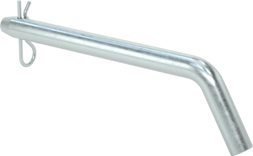 Çinko Kaplı Karbon Çelik Eğri Başlı Çatal Pim, Çatal Pimli, 3/8" Çap, 3-1/2" Kullanılabilir Uzunluk
