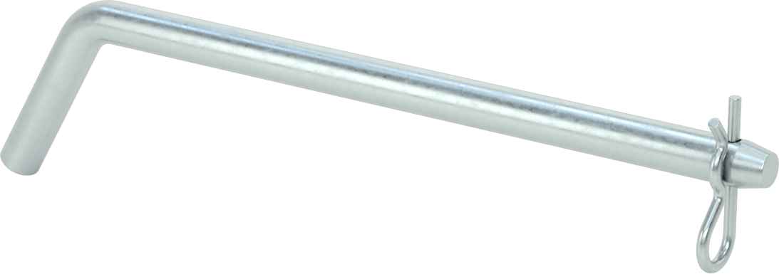 Çinko Kaplı Karbon Çelik Eğri Başlı Çatal Pim, Çatal Pimli, 1/2" Çap, 8" Kullanılabilir Uzunluk