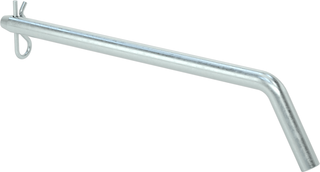 Çinko Kaplı Karbon Çelik Eğri Başlı Çatal Pim, Çatal Pimli, 1/2" Çap, 8" Kullanılabilir Uzunluk
