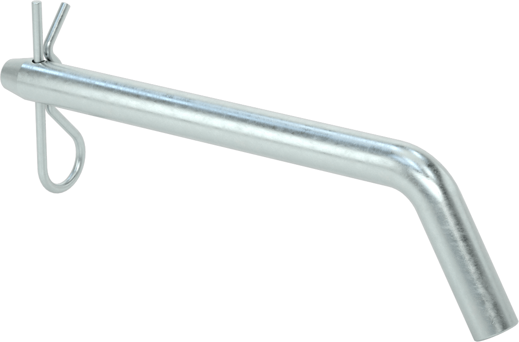 Çinko Kaplı Karbon Çelik Eğri Başlı Çatal Pim, Çatal Pimli, 5/8" Çap, 6" Kullanılabilir Uzunluk