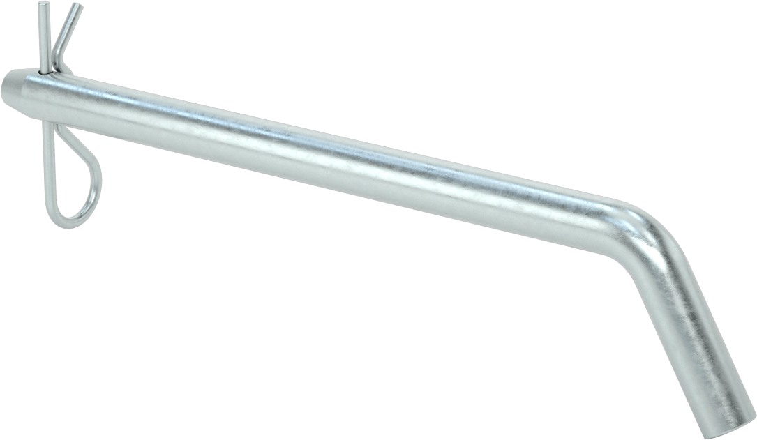 Çinko Kaplı Karbon Çelik Eğri Başlı Çatal Pim, Çatal Pimli, 5/8" Çap, 8" Kullanılabilir Uzunluk