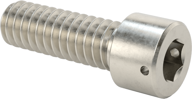 Paslanmaz Çelik Tel Kilitlenebilir Soket Başlı Vidalar, 1/4"-20 Diş Boyutu, 3/4" Uzunluk