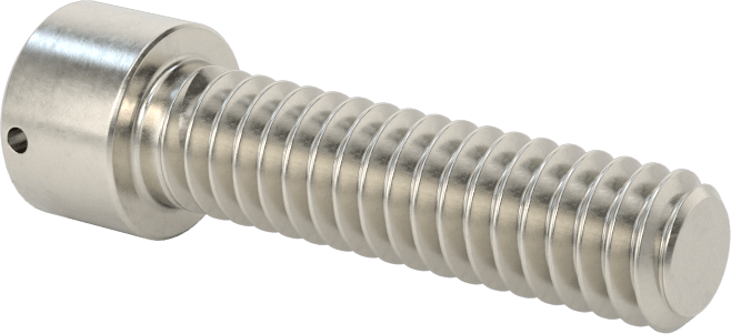 Paslanmaz Çelik Tel Kilitlenebilir Soket Başlı Vidalar, 1/4"-20 Diş Boyutu, 1" Uzunluk